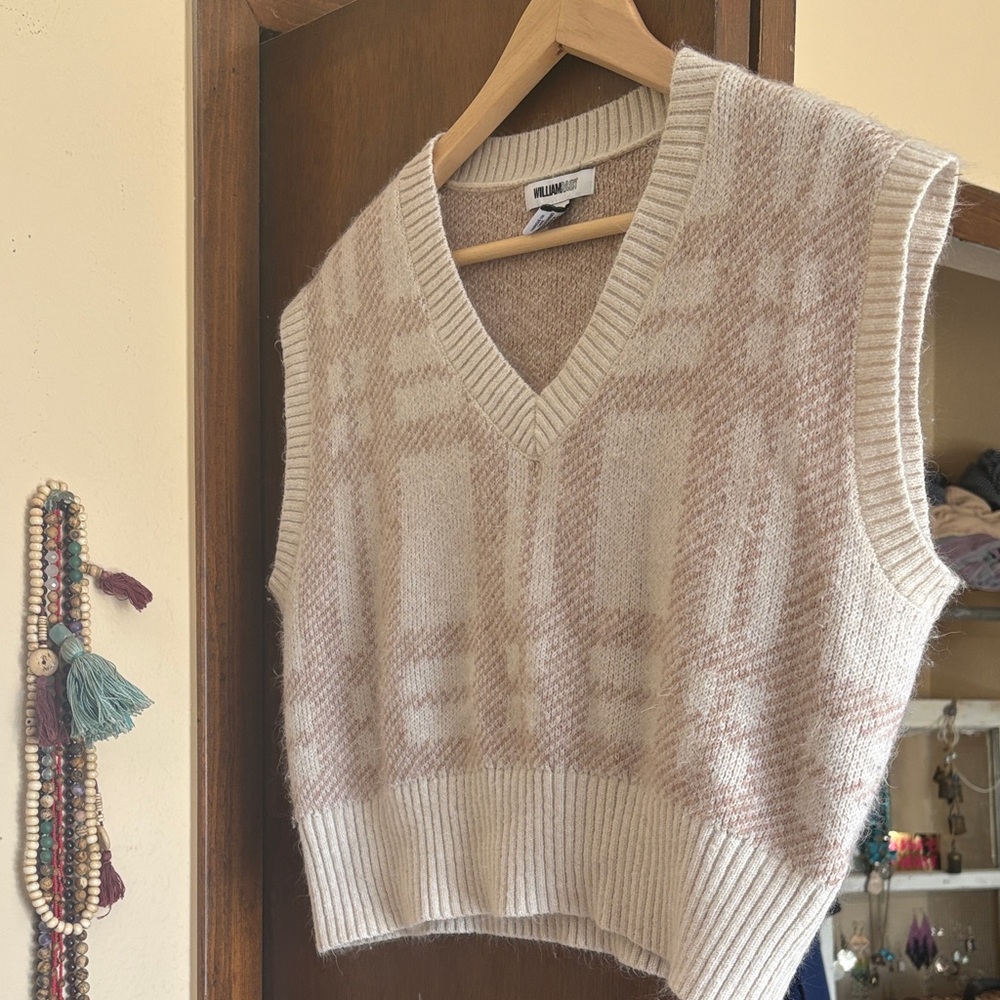William Rast Patterned Sweater Vest - Picture 1 of 3
